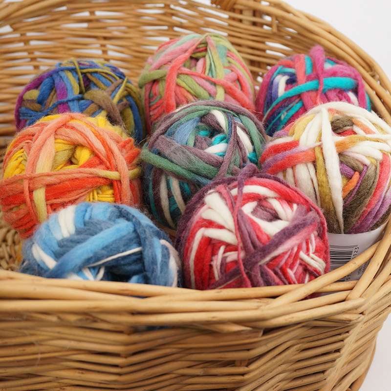 秋冬中粗大肚羊毛线段染幻彩编织diy手编工围巾帽子针织毛衣针线,淘宝优惠券,粉丝福利购,淘宝优惠卷