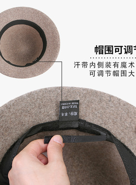 羊毛呢气质女韩版蝴蝶结礼帽盆帽