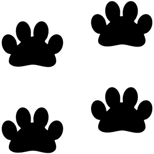 宠物店装饰爪印贴纸动物脚印猫爪墙贴防水地贴纸地板可爱狗爪贴纸 - 图3