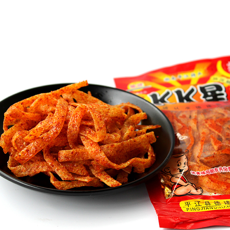 【超辣】德建KK星辣条麻辣零食品面筋小辣皮辣丝辣片香辣怀旧零食 - 图0