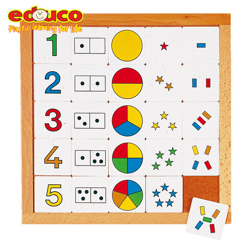 荷兰EDUCO数字分组卡片游戏1-5数学6-10数与量11-20幼儿园教具