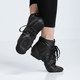 Sansha jazz dance shoes French practice all black leather