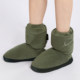 Autumn and winter dance warm-up short boots double-sided warm fleece