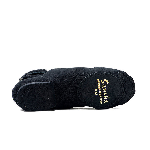 Sansha genuine magic buckle leather jazz dance shoes