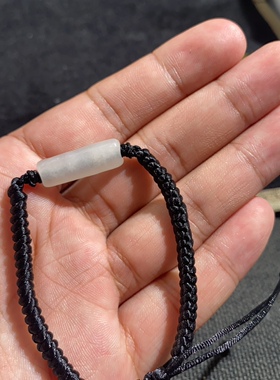 捡漏价和田玉青海料白玉古韵老光手牌手链