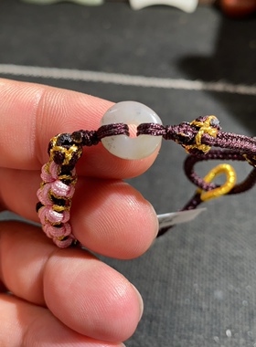 捡漏价新疆和田玉籽料青花古韵老光随型路路通转运珠手绳