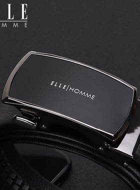elle新款自动扣商务正装青年皮带