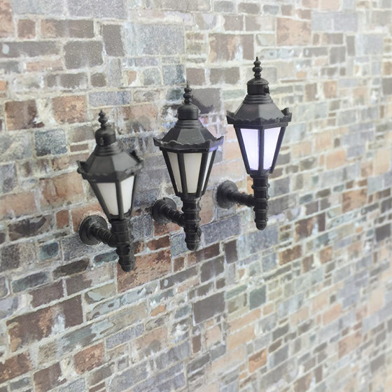 Sand table model street lamp luminous garden lamp street lamp park lamp model material micro landscape wall lamp lawn lamp