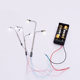 Sand table model luminous street lamp, outdoor metal lamp luminous road, single-arm lamp elbow, various models