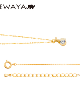 OSEWAYA小众猫咪松鼠锁骨项链