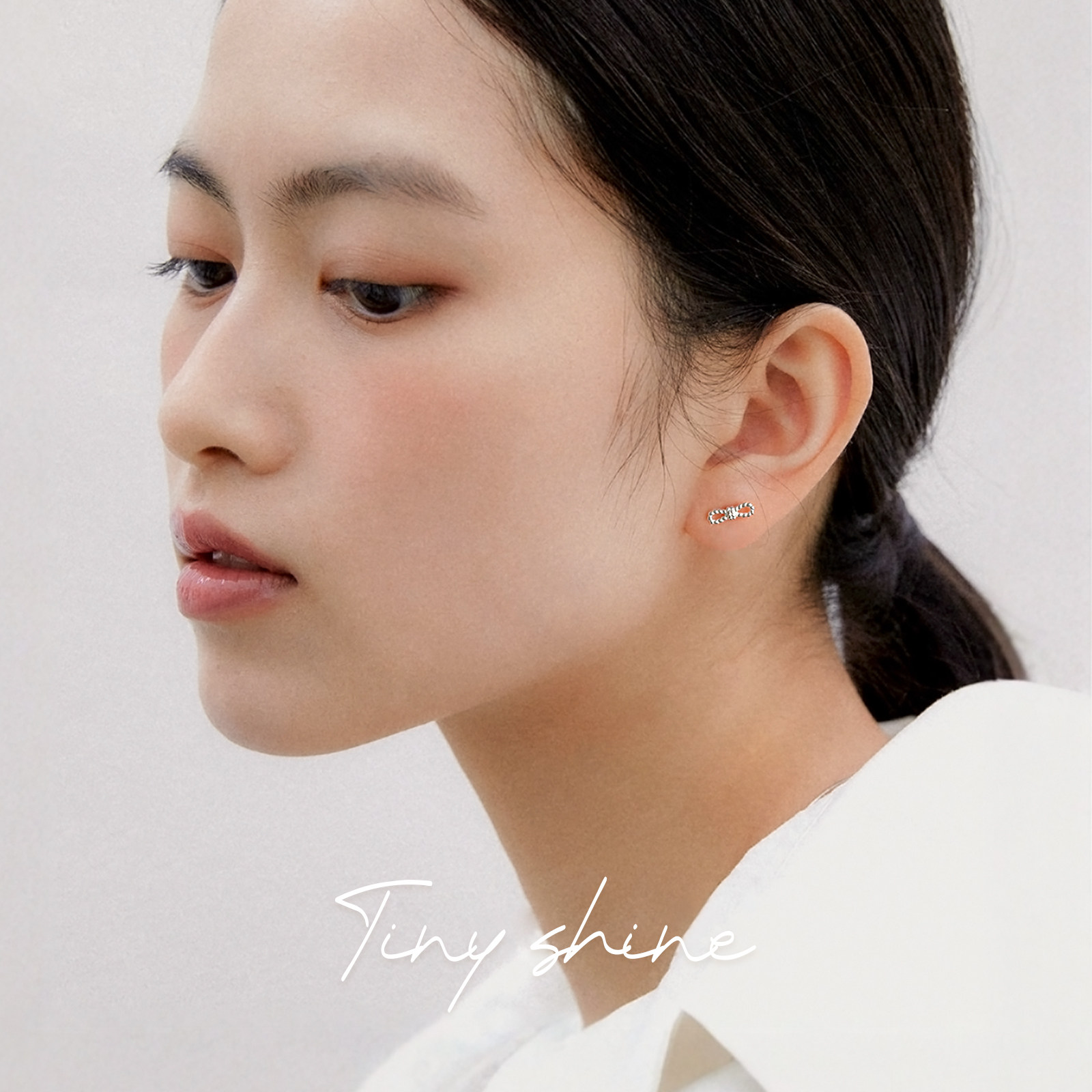 OSEWAYA耳钉可爱甜美蝴蝶结耳环温柔少女小清新925银简约小巧耳饰,淘宝优惠券,粉丝福利购,淘宝优惠卷