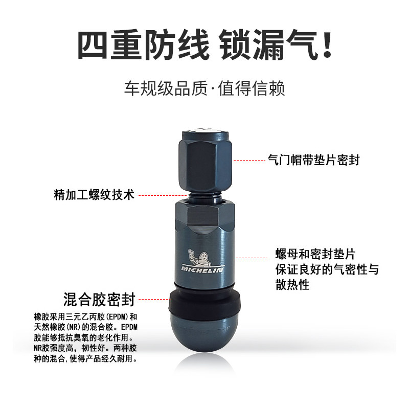米其林汽车轮胎气门嘴轮毂真空胎铝合金气门芯套装轮胎帽盖原厂,淘宝优惠券,粉丝福利购,淘宝优惠卷