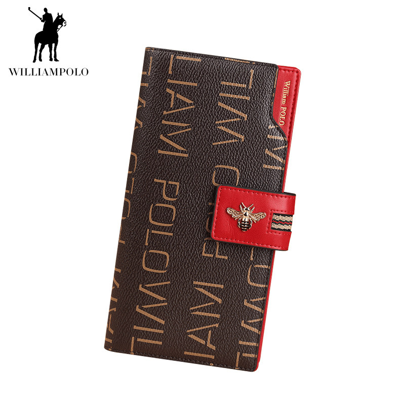 英皇保罗防盗刷长款女士韩版零钱包 williampolo钱包