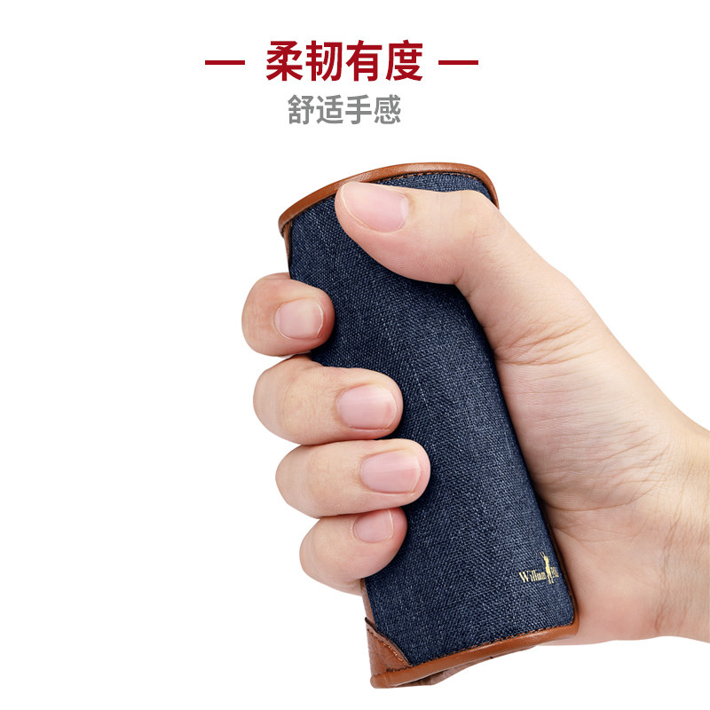 英皇保罗2019新款防盗刷帆布男钱包 williampolo钱包