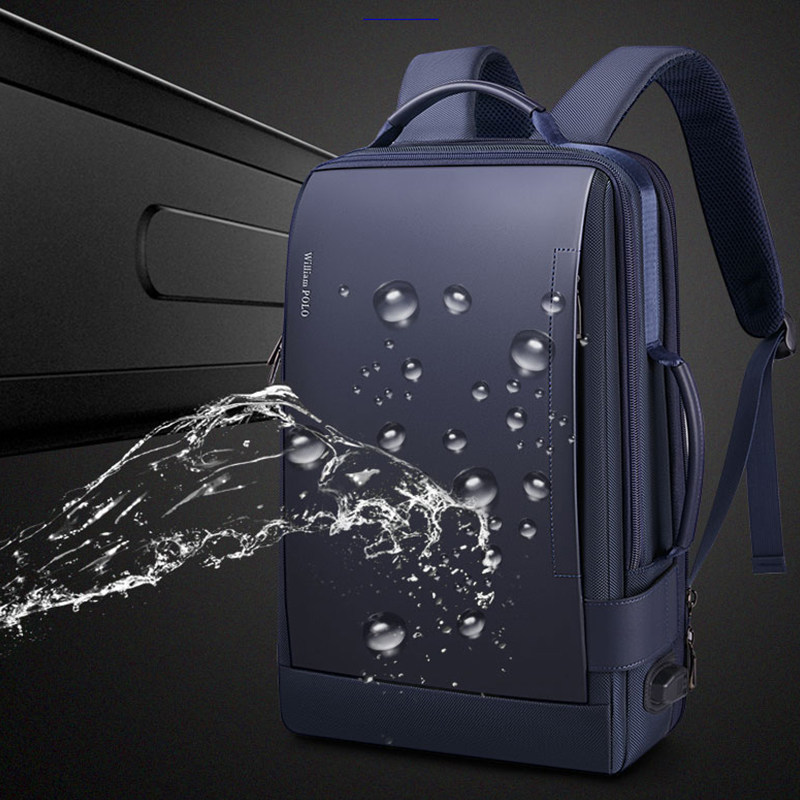 英皇保罗男电脑商务旅行休闲双肩包 williampolo双肩背包