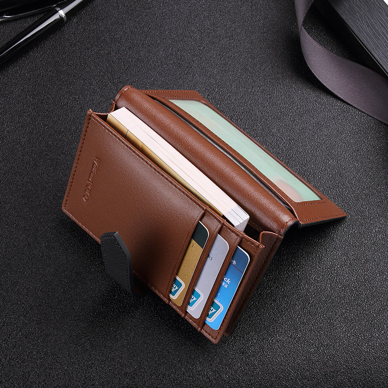 英皇保罗男士真皮大容量女式名片夹 williampolo卡包