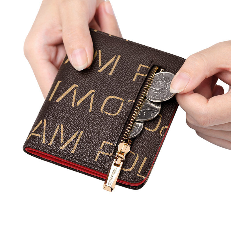 英皇保罗迷你短款超薄女士零钱包 williampolo钱包