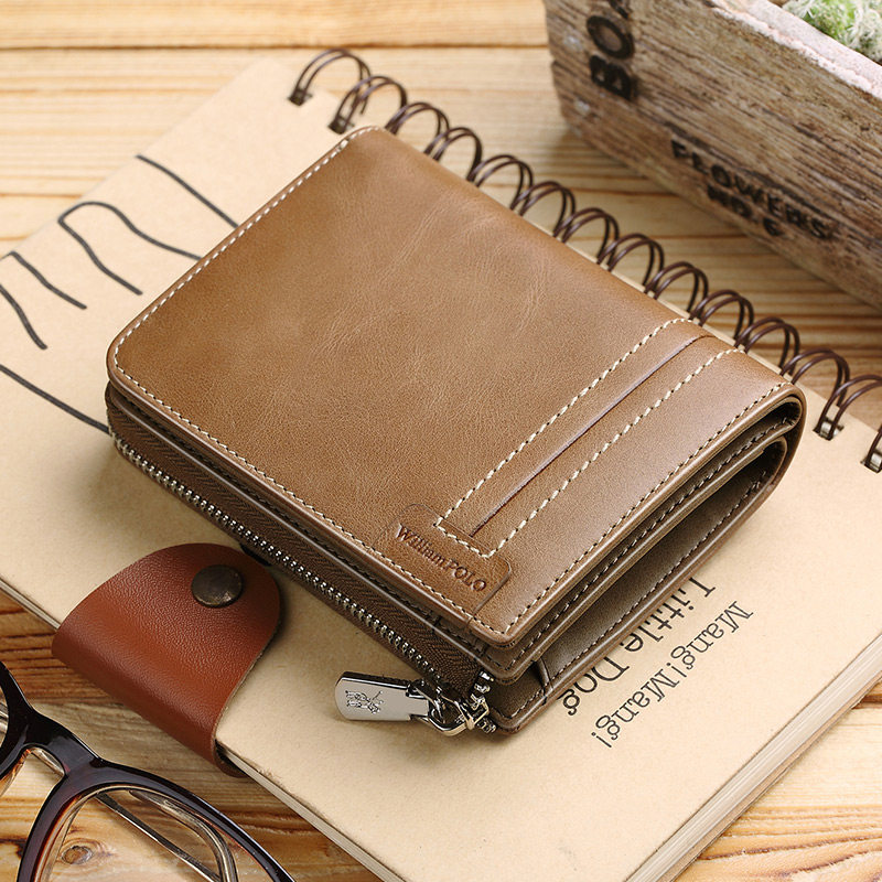 英皇保罗驾驶证多卡位男短款皮夹子 williampolo钱包