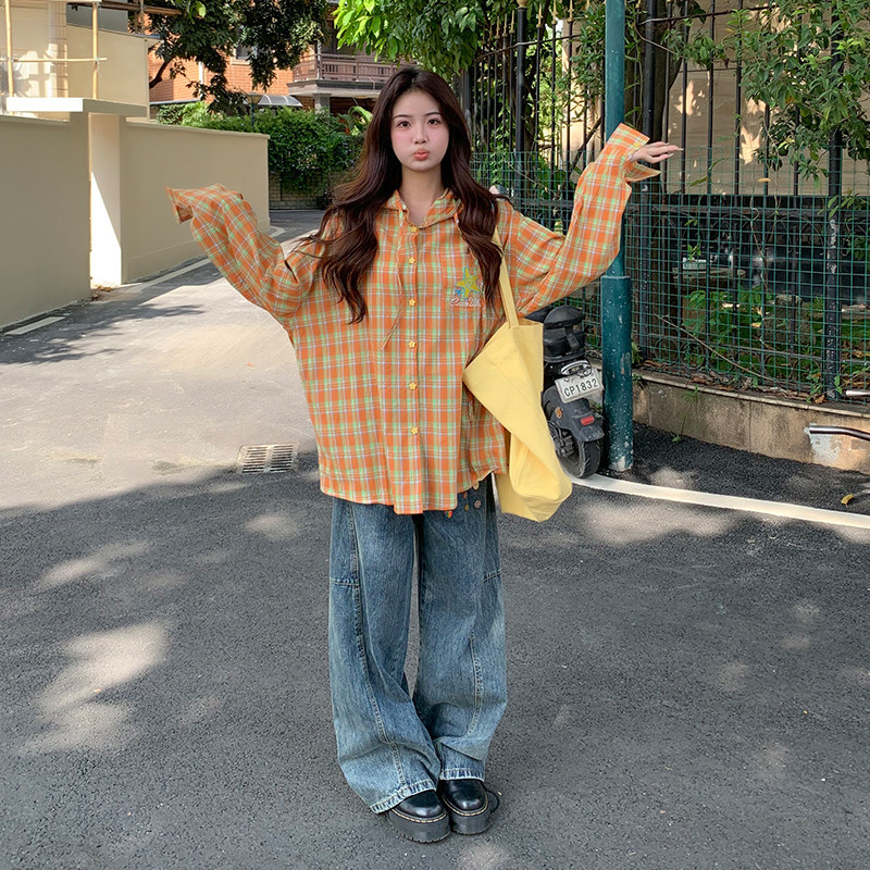 橘子树在哪儿美式复古水洗牛仔裤女夏松弛感街头宽松显瘦弯刀裤子,淘宝优惠券,粉丝福利购,淘宝优惠卷