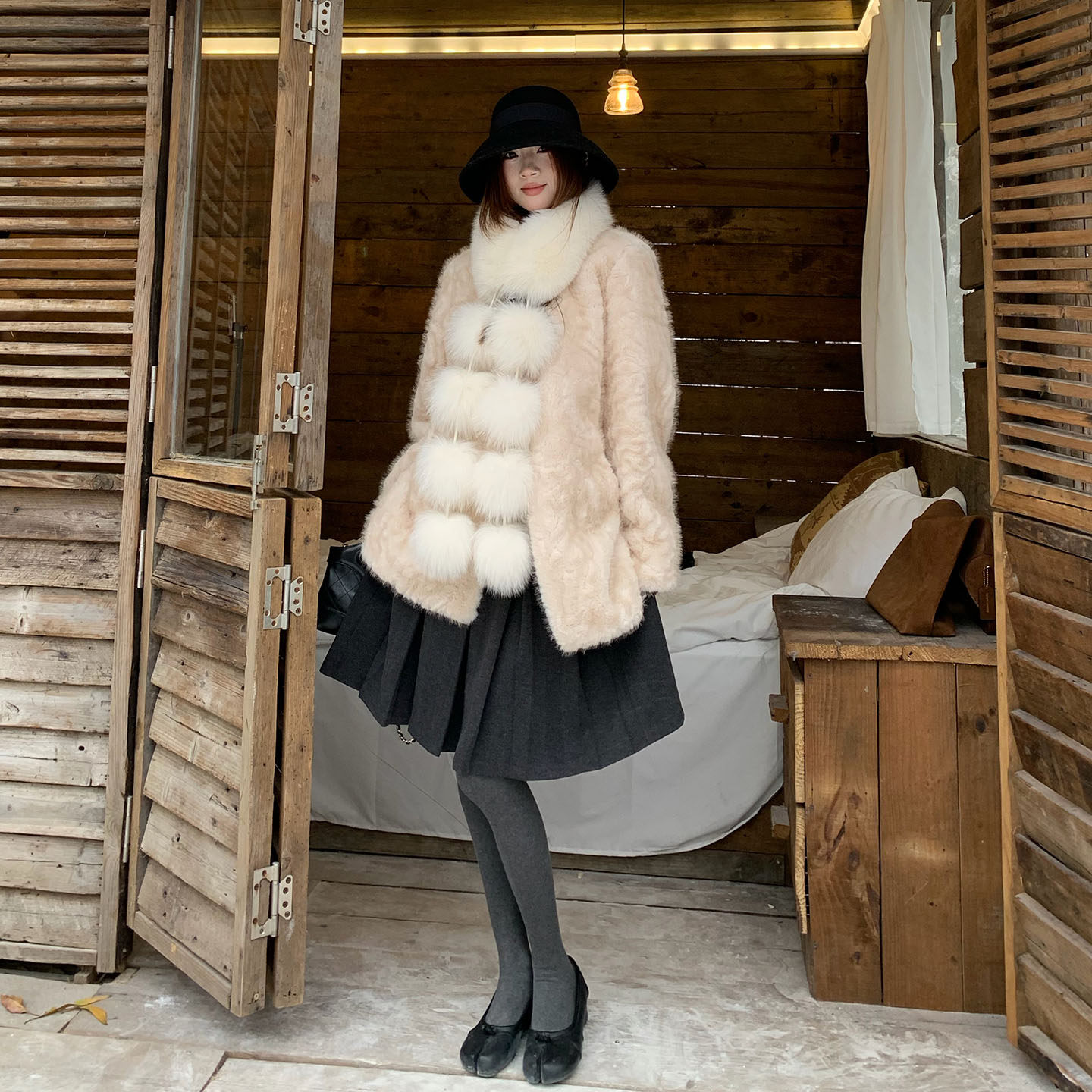 橘子树在哪儿复古高腰百褶毛呢半身裙女冬季遮胯显瘦百搭a字裙子,淘宝优惠券,粉丝福利购,淘宝优惠卷