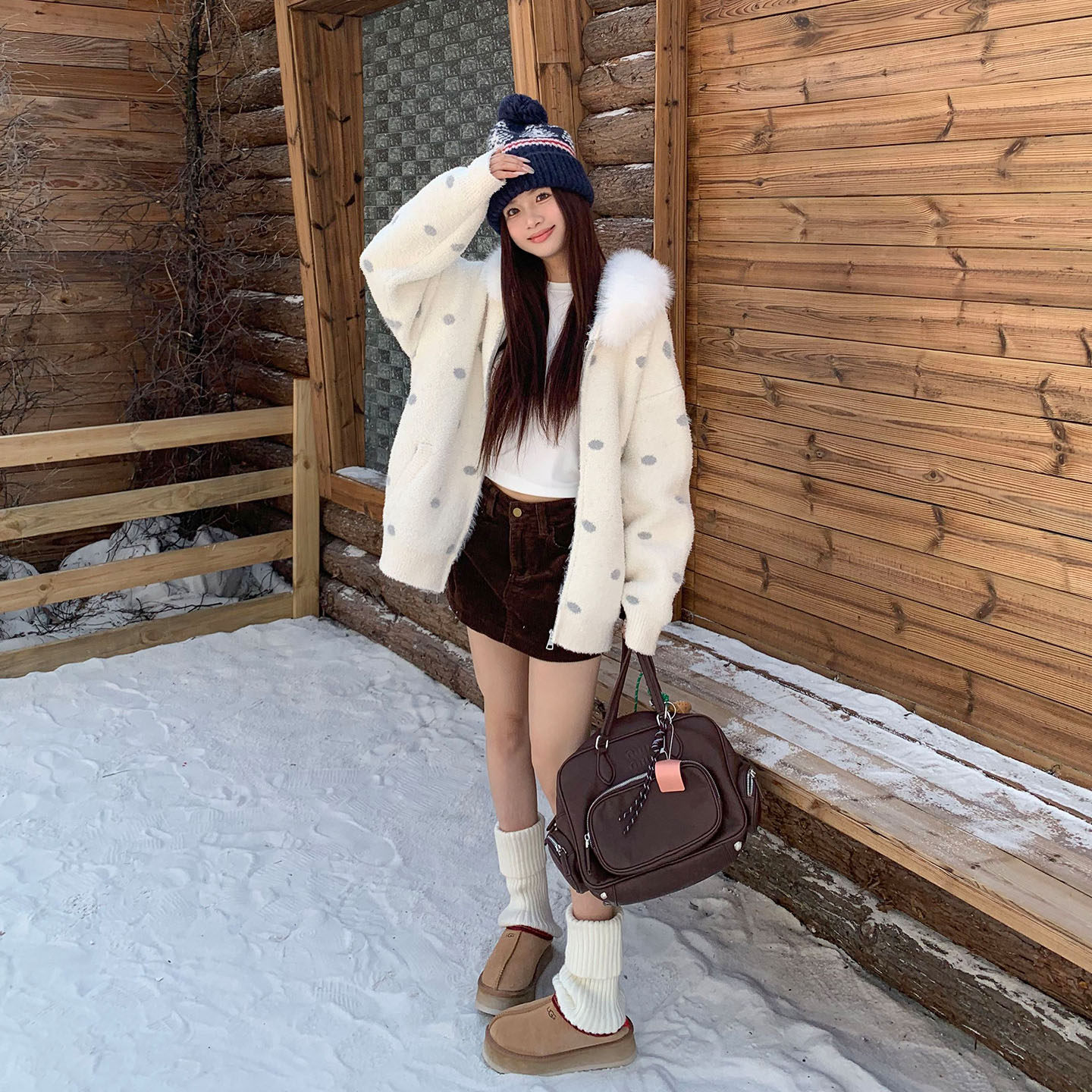 橘子树在哪儿复古咖色灯芯绒半身裙女冬季遮胯辣妹显瘦百搭a字裙,淘宝优惠券,粉丝福利购,淘宝优惠卷