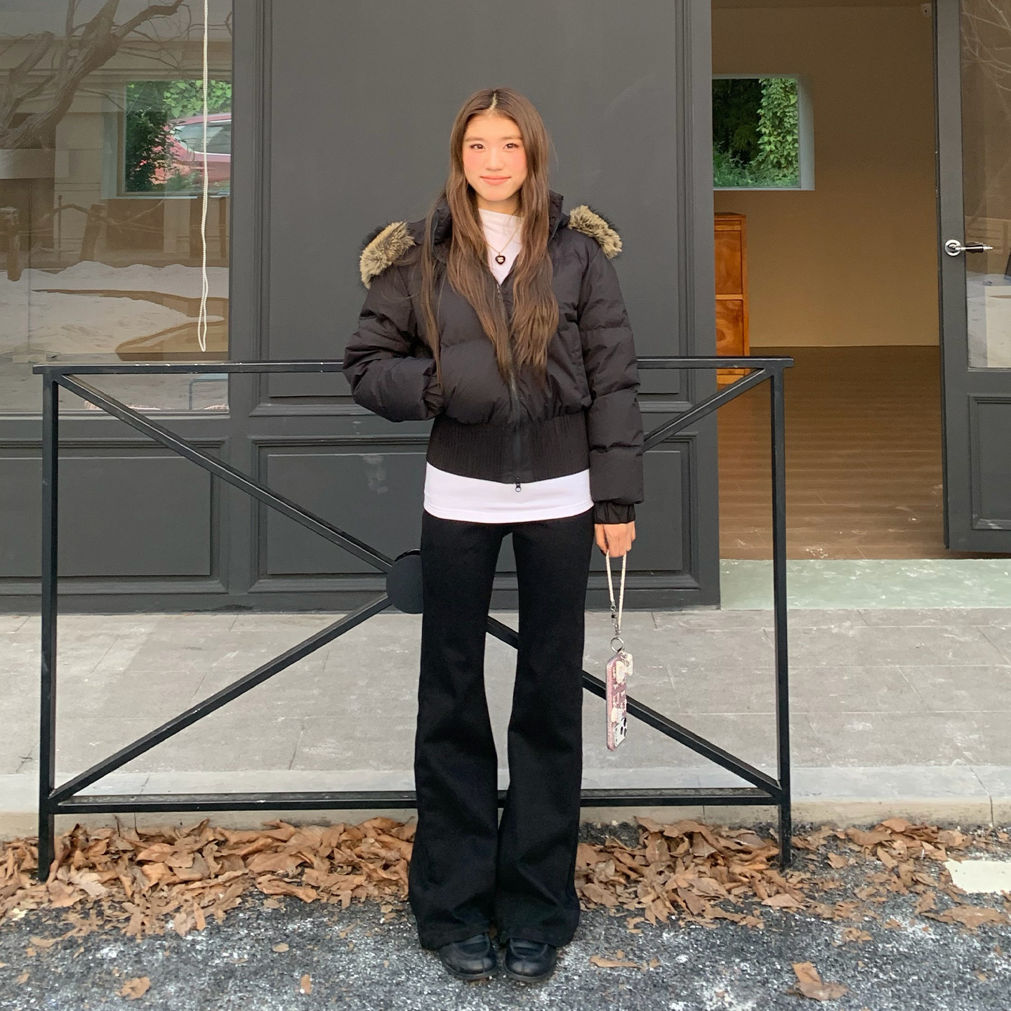 橘子树在哪儿高腰四面弹微喇牛仔裤女秋冬设计感直筒修身显瘦裤子,淘宝优惠券,粉丝福利购,淘宝优惠卷