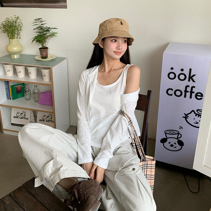 【清仓价】橘子树在哪儿排扣针织开衫女秋显瘦气质吊带背心两件套,淘宝优惠券,粉丝福利购,淘宝优惠卷