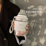 Высококачественная повседневная чашка в стиле ins для девочек, высококачественный портативный чайник для улицы для женщин, летняя ручка, портативная кофейная чашка