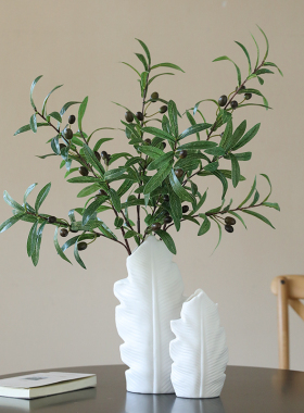 仿真绿植橄榄枝带果橄榄假树叶