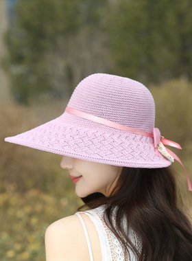 帽子女款夏天中老年妈妈薄款草帽