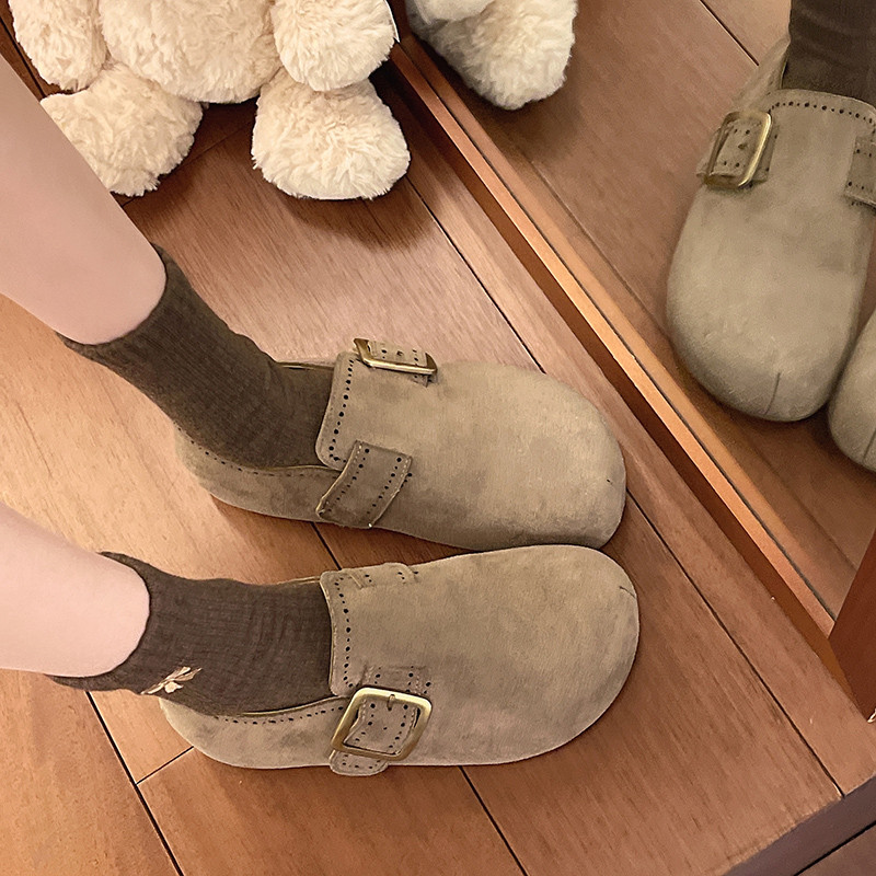 内增高气质勃肯鞋女2026春季新款时尚百搭乐福鞋小个子配裙子单鞋,淘宝优惠券,粉丝福利购,淘宝优惠卷