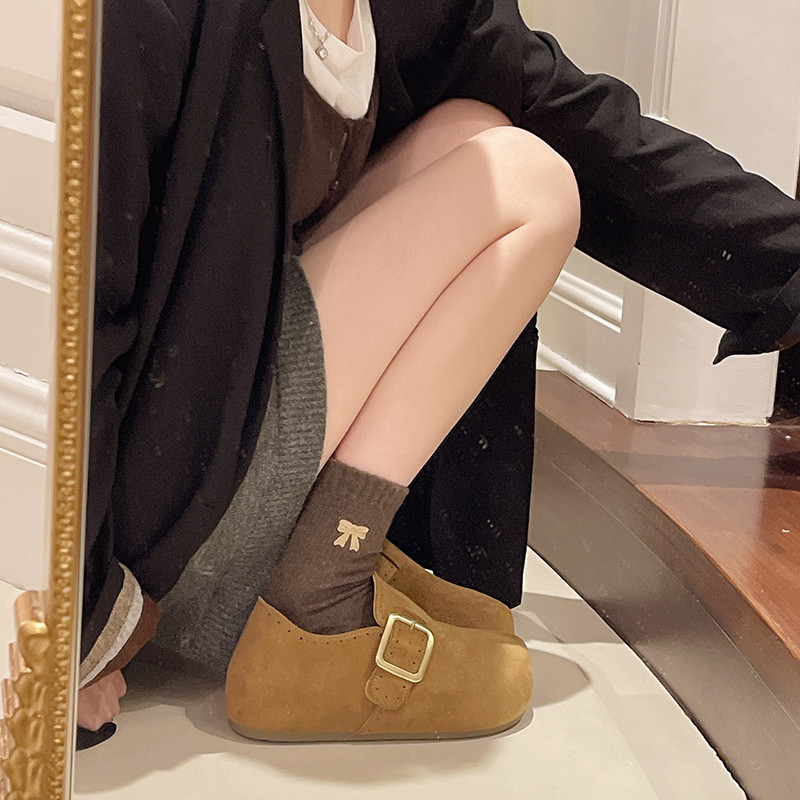 内增高气质勃肯鞋女2026春季新款时尚百搭乐福鞋小个子配裙子单鞋,淘宝优惠券,粉丝福利购,淘宝优惠卷