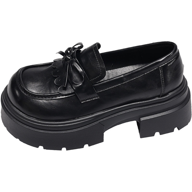 复古厚底乐福鞋女2026年春季新款学院风圆头小皮鞋增高配裙子单鞋,淘宝优惠券,粉丝福利购,淘宝优惠卷