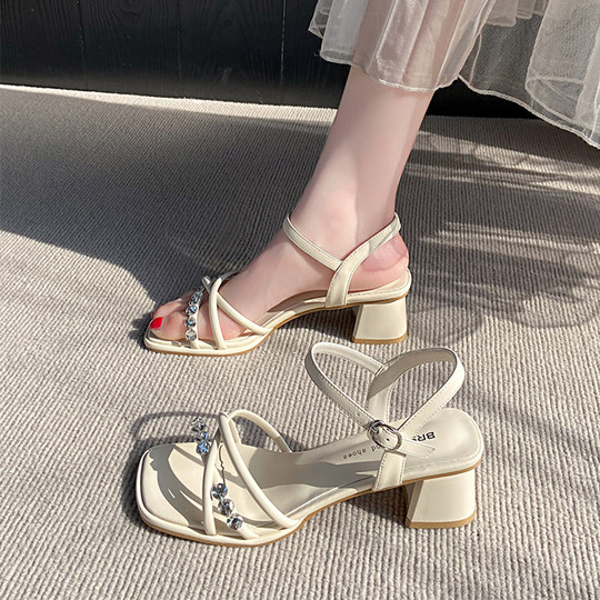 Yongxi women's shoes are versatile and not tired, thick heels women's sandals