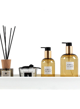 卫生间烤漆托盘北欧香薰蜡烛摆件