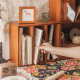 Songchuan Home Old Bookshelf Simple Solid Wood Desktop