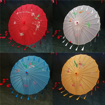 Classical Dance Dancing Umbrella Stage Performance Umbrella Silk Cloth Umbrella Props Umbrella Qipao Walking Show Umbrella Craftsmanship Decorative Flow Suumbrellas