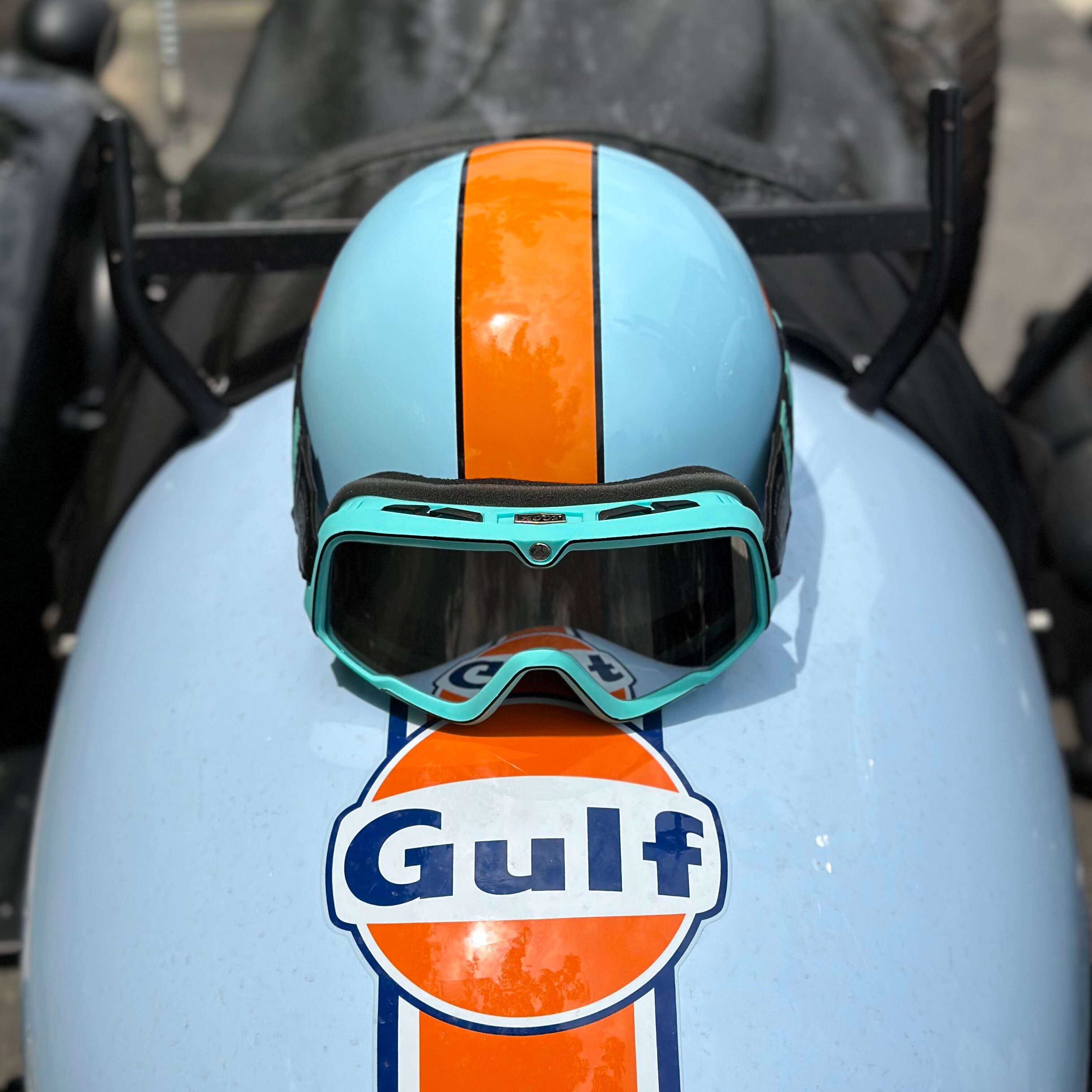 日式电动摩托车复古安全帽哈雷可乐涂装夏季男女士姜戈3C机车瓢半