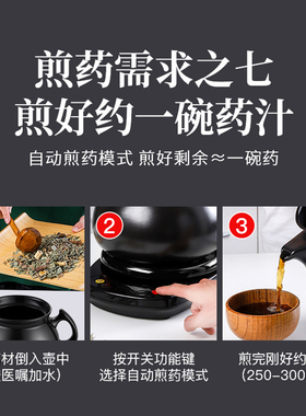 全自动中药电煎药壶熬药熬汤两用砂锅机中医煮炖药煲药罐家用煎锅