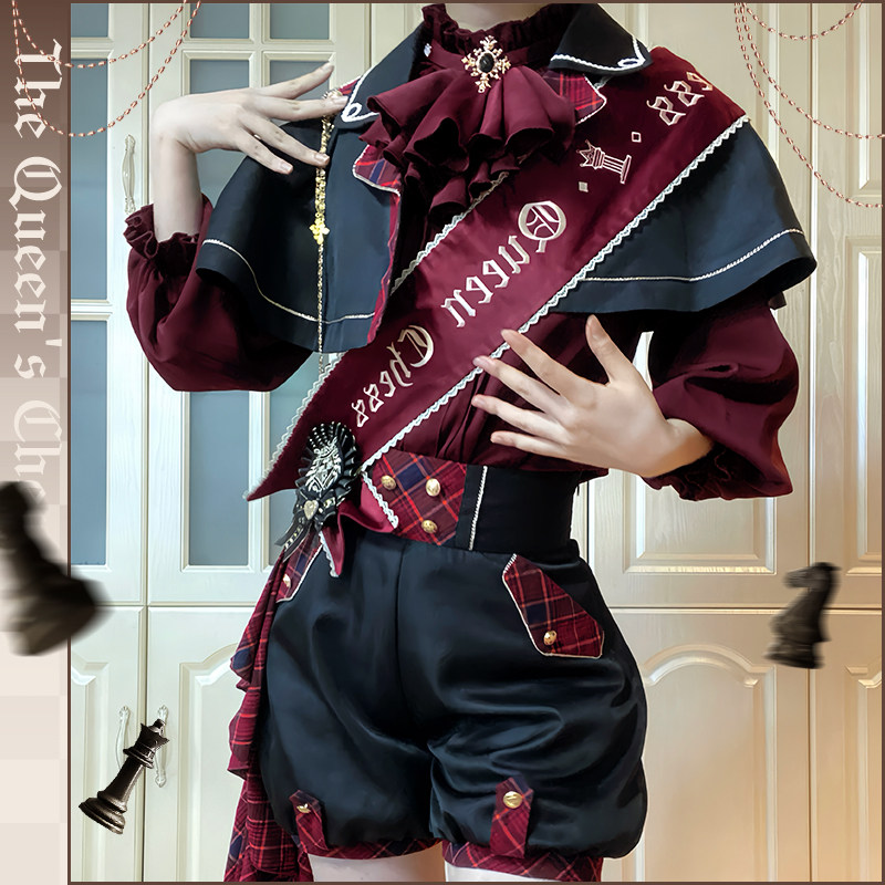 现货 荧鲤之森 原创设计女王棋局王子装lolita洛丽塔斗篷军lo基佬,淘宝优惠券,粉丝福利购,淘宝优惠卷