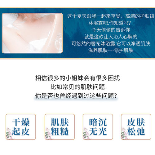 日本可悠然奢宠美肌沐浴露身体乳保湿kuyura男女泡沫香水持久留香 - 图1