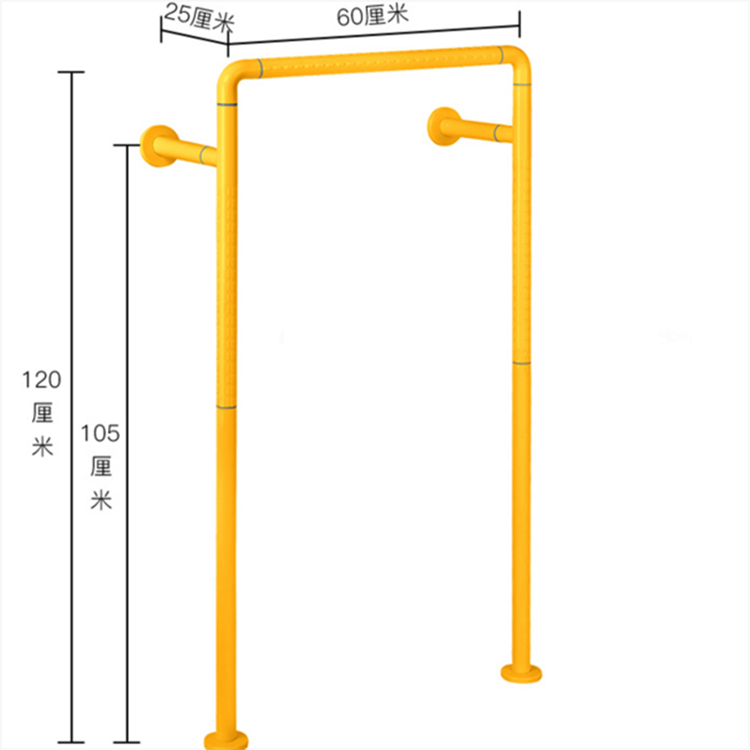 残疾人小便器扶手杆老人无障碍不锈钢安全防滑把手卫生间防摔架子 - 图3