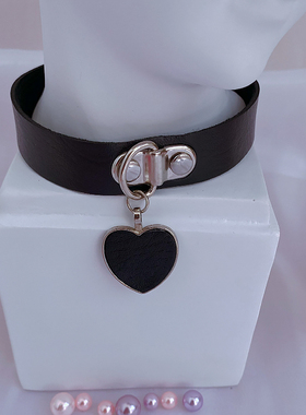 朋克百搭链条桃心choker项圈锁