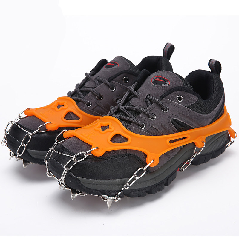 户外防摔11齿冰爪抓防滑鞋套登山防滑雪地鞋钉链雪乡旅游冰抓男女,淘宝优惠券,粉丝福利购,淘宝优惠卷