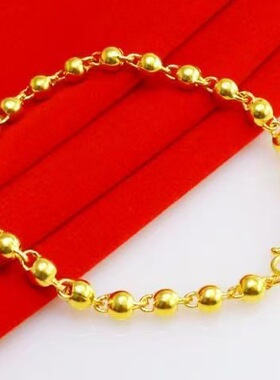 新款光珠金色手链女士复古风