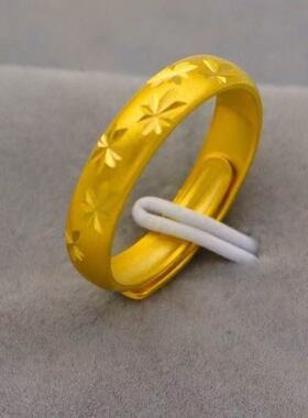 金色哑光满天星开口戒指