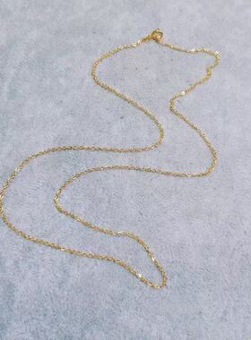 简约金色O字链锁骨链2