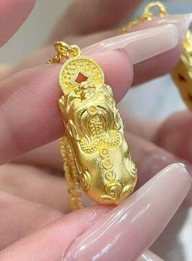 新款金色貔貅锁骨链26