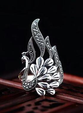 仙女风孔雀戒指125232