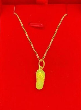 新款金色O字链锁骨项链